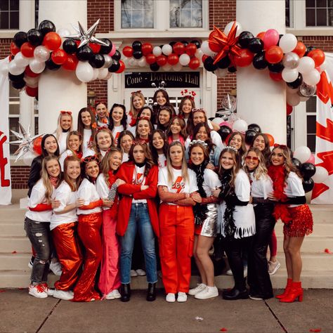 electric love! bid day! bid day outfits! bid day decorations! Red Bid Day Theme, Usa Bid Day Theme, Casino Bid Day, Heart Themed Bid Day, Casino Bid Day Theme, Rock And Roll Bid Day, Bid Day Themes, Cherry On Top, Bid Day