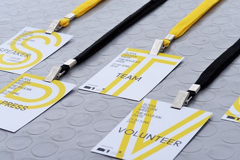 Visual identity of Sofia Design Week 2013 - an international design festival based in Bulgaria. Conference Badges Design, Event Badge Design, Id Card Design, Conference Branding, Event Badges, Employees Card, Name Tag Design, Event Id, Name Card Design