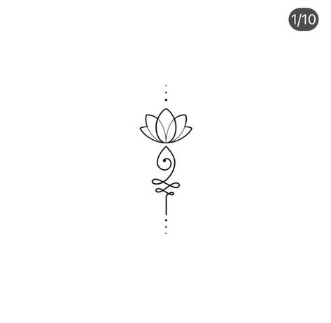 Lotus Minimal Tattoo, Lotus Small Tattoo, Navratri Tattoo, Belly Button Tattoos, Small Neck Tattoos, Lotus Tattoo Design, Unalome Tattoo, Simple Henna Tattoo, Small Pretty Tattoos