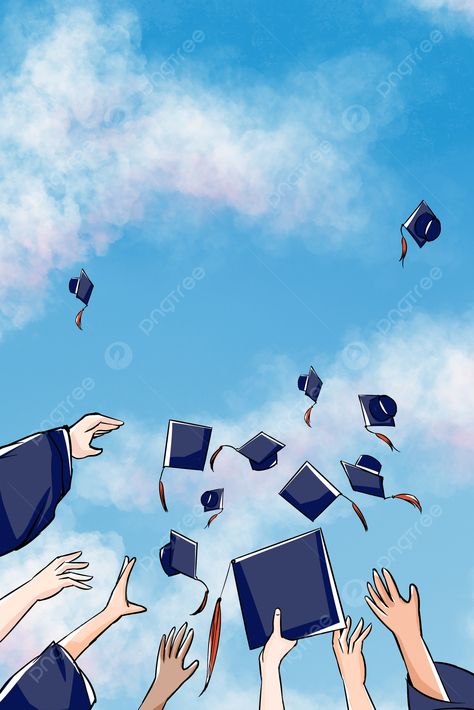 Download this HD wallpaper of Graduation Season Throwing Hat Blue Fresh Background. You can download more Graduation Season Throwing Hat Blue Fresh Background, Graduation Season, Throw A Hat, Blue wallpaper photos for totally free and use as phone wallpapers. | 1474045 Graduation Cap Wallpaper, Graduation Wallpaper Backgrounds, College Background, Background Graduation, Fresh Background, Graduation Wallpaper, Seasons Posters, Blue Graduation, Alcohol Party