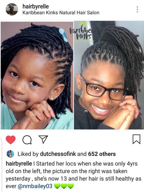 Kids Microlocs Styles, Kids Microlocs, Kid Locs, Toddler Locs Girl, Kids Dreadlocks Styles, Kids With Locs, Kids Loc Styles, Kids Locs Styles Daughters, Kids Dreads