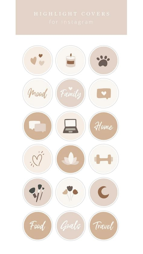 Instagram Symbols, Icons and Logos: Save to Pinterest for 2024. Explore the latest collection of Instagram logos, icons and symbols for inspiration on your next design Heart Highlight, Highlight Covers Friends, Neutral Highlight Covers, Instagram Highlight Covers Blue, Travel Highlight, Instagram Logos, Aesthetic Highlight Covers, Pastel Highlights, Makeup Highlight