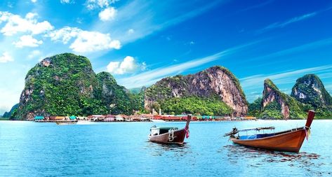 Scenic phuket landscape.scenery thailand... | Premium Photo #Freepik #photo #phuket #bay #tropical-island #tropical-landscape Thailand Landscape, Tropical Landscape, Sea Island, Landscape Scenery, Tropical Island, Landscape Pictures, Krabi, Phuket, Check In