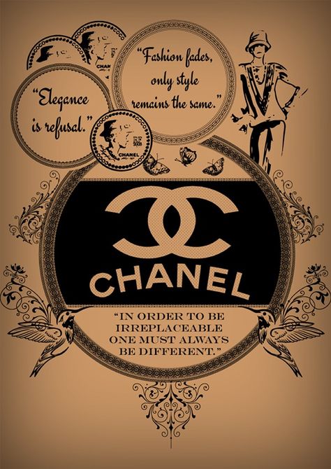 Coco Chanel Vintage, Chanel Background, Dark Academia Posters, Harley Davidson Photos, Coco Chanel Wallpaper, Chanel Poster, Chanel Wallpaper, Ads Video, Chanel Print