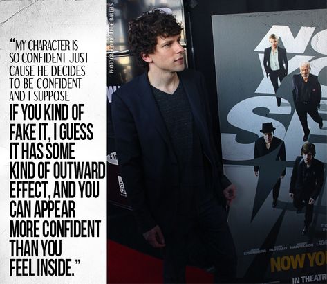 Now-you-see-me-Jesse-Eisenberg-02 Jesse Eisenberg Now You See Me, Now You See Me, Celeb Quotes, Jesse Eisenberg, James Marsden, Jesse Mccartney, American Ultra, Red Skull, Celeb Crushes