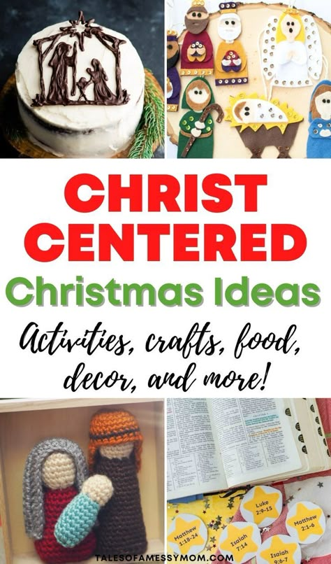 Christ-centered Christmas ideas, including Christ centered traditions, crafts, decor, activities, gifts, movies, DIY ornaments and decorations, and more. Christ Centered Christmas Crafts, Christ Centered Christmas Gifts, Christian Christmas Activities, Primary Christmas Gifts, Christ Centered Christmas Traditions, Religious Christmas Crafts, Christmas Primary, Christian Christmas Crafts, Lds Christmas