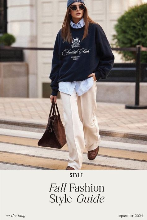 Looking to refresh your fall wardrobe essentials? This cozy outfit is a must-have for fall 2024! Layering Outfits Street Style, Essentials Sweatshirt, Steet Style, Extreme Fashion, Streetwear Fall, Perfect Fall Outfit, Fall Wardrobe Essentials, Sweatshirt Style, Cute Fall Outfits