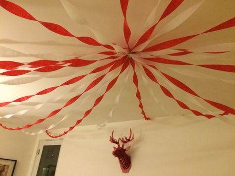 Streamer Decorations Ceiling, Streamers Decorations Ceiling, Streamer Canopy, Streamer Ceiling, Streamers Ceiling, Party Ceiling Decorations, Christmas Ceiling, Ceiling Streamers, Golden Bday