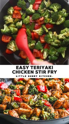 Chicken Cobb Salad, Stir Fry Recipes Healthy, Chicken Stir Fry Recipe, Teriyaki Chicken Stir Fry, Pollo Teriyaki, Easy Teriyaki Chicken, Teriyaki Recipe, Stir Fry Recipes Chicken, Chicken Teriyaki