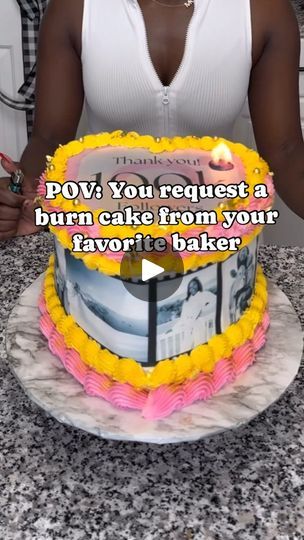 9K views · 67K reactions | ❤️‍🔥BURNING UP THE ‘GRAM WITH 100K & A FIRE NEW TREND!✨

Hey, #cakelover fam! We’re celebrating a double whammy today: 100k of YOU amazing humans following @flightattendantbaelee AND the birth of a fiery new cake trend being added to the Caked by Krysi menu!

Introducing the “Burn Baby, Burn” Cake - a showstopping masterpiece that’s equal parts elegance and edible pyrotechnics!

This trendsetting cake is perfect for any special occasion that demands a touch of drama - birthdays, anniversaries, even gender reveals (pink or blue flames, anyone?). We’re obsessed with the endless possibilities, and we can’t wait to see what creative flames YOU ignite with this idea!

Calling all cake makers, near and far! This is your chance to jump on the “Burn Baby, Burn” bandwago Burn Cake, Gender Reveals, Cake Trends, New Cake, Cake Makers, Cake Lover, Pink Or Blue, Blue Flames, New Trend