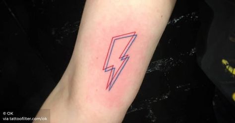 David Bowie Tattoo, Bolt Tattoo, Finger Tats, Aladdin Sane, David Bowie, Aladdin, Fish Tattoos, Jesus Fish Tattoo, Triangle Tattoo