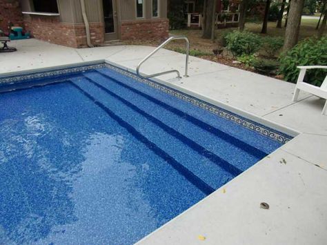 pool steel steps | ... steps for diifferent types of pools that are steel with the liner Pool Steps Inground, Radiant Pools, Gunite Swimming Pool, Pool Prices, Semi Inground Pools, Pool Kits, Pools Backyard Inground, Vinyl Pool, Pool Steps