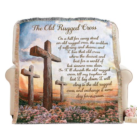 Trinx Maryport Throw Blanket | Wayfair The Old Rugged Cross, Welcome New Baby, Rugged Cross, A Field Of Flowers, Old Rugged Cross, Chenille Throw, Field Of Flowers, Woven Throw Blanket, Knit Throw Blanket