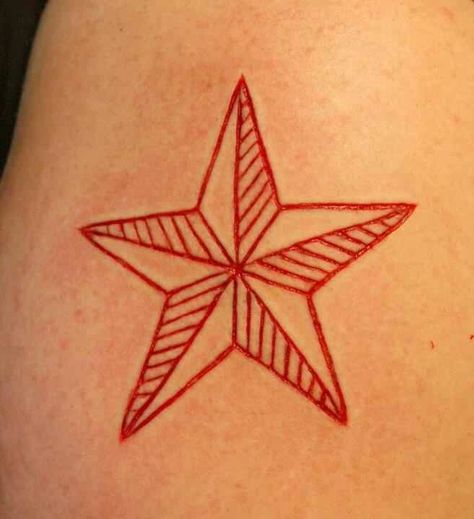 Nautical star! Lesbian Nautical Star Tattoo, Nautical Star Tattoo Women, Red Star Tattoo, Nautical Star Tattoo, Star Tattoo Ideas, Nautical Star Tattoos, Star Tattoo Meaning, Tattoo Embroidery, Piercing Inspiration