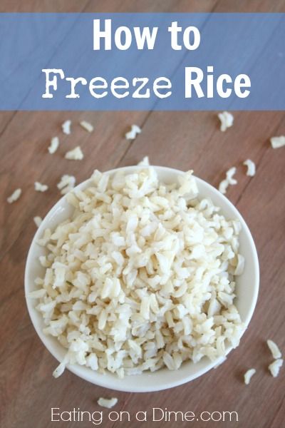 Freezer Rice, Freeze Rice, Freezing Cooked Rice, Freezing Food Guide, Frozen Rice, Freeze Meals, Freeze Food, Freezing Food, Freezer Food