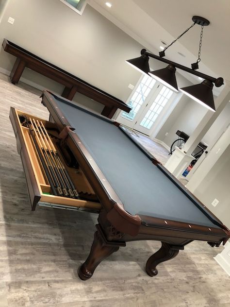 Olhausen Fairfax Pool Table with a 14ft Olhausen York Shuffleboard Pool Table, Billiard Table, Billiards, Pool, Home Decor