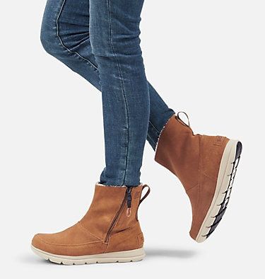 Sorel Womens Boots Outfits, Womens Boots Outfits, Sorel Womens Boots, Winter Outfits Casual Cold, Winter Boots Women Waterproof, Sorel Explorer, Stylish Winter Boots, Ugg Style Boots, Womens Casual Boots