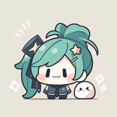 Cute Ocs Female, Chibi Anime Characters, Kawaii Astetic, Cute Chibi Art, Kawaii Chibi Anime, Miku Chibi, Chibi Pfp, Chibi Stickers, Chibi Manga