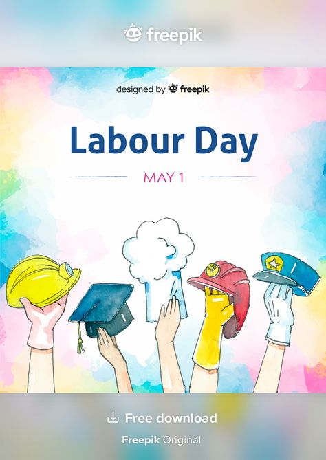 Labor Day Background, 1 May Labour Day, Labour's Day, 1st May Labour Day, Unicorn Birthday Invitations, Thank You Quotes, Day Background, Background Watercolor, Card Drawing