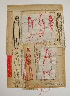 Mixed Media Embroidery, Cathy Cullis, Stitch Drawings, Stitched Cards, Mixed Media Textiles, Artists Books, Ideas Embroidery, Free Motion Embroidery, Bag Art