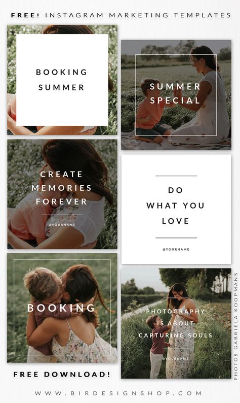 Free download - instagram and social media templates Photography Marketing Templates, Template Instagram, Social Media Photography, Instagram Template Design, Free Social Media, Photography Templates, Web Banner Design, Photography Marketing, Free Photography