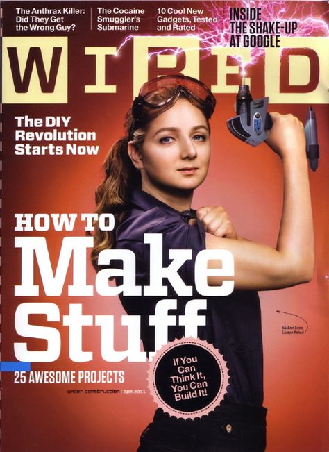 Female Engineers FTW | Hot Studio Wired Magazine Cover, Female Engineer, Wired Magazine, Entrepreneur Magazine, Wire Cover, Female Founders, Common Core State Standards, Rosie The Riveter, Informational Text