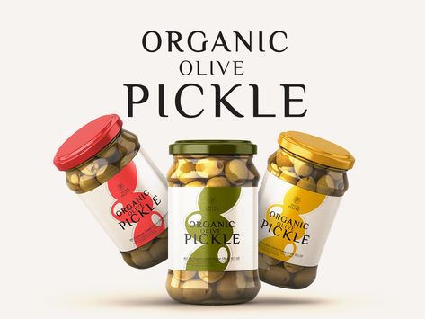 Pickles Jar Design, Pickle Logo Design Ideas, Pickle Logo Design, Pickle Packaging Design, Pickle Branding, Pickle Label Design, Pickle Logo, Pickle Packaging, Pickle Brands