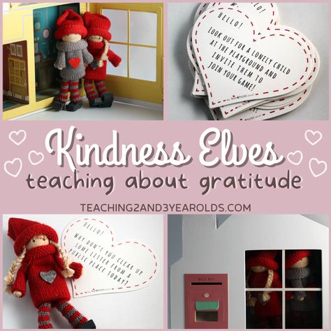 Using the Kindness Elves with Preschoolers Kindness Elf Ideas Classroom, Kindness Elves Ideas, Kindness Elf, Kindness Elves Printables, Kindness Elf Ideas, Elf On The Shelf Kindness Activities, Kindness Elves Letter, Elf Classroom, Elf Quotes