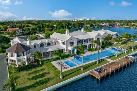 Florida’s Most Expensive Home Is Back on the Market for $187.5 Million - Mansion Global Beach Architecture, Florida Mansion, Estate Planning Attorney, Intracoastal Waterway, Under Contract, Private Dock, Expensive Houses, Palm Beach Fl, Island Home