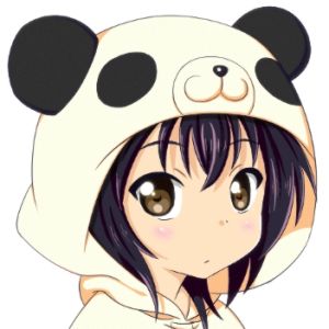 Cute anime panda :3 follow me:) An Anime, Panda Bear, Black Hair, Hair, Anime, White, Black