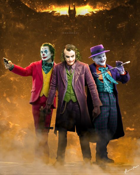 ArtStation - Jokers, Hasan Kazi Image Joker, Joker Painting, Batman Joker Wallpaper, Joker Photos, Joker Drawings, Batman Vs Joker, Joker Comic, Der Joker, Joker Images