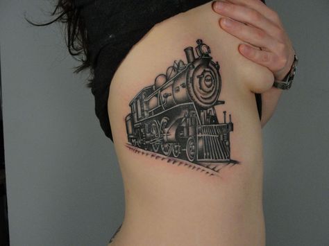 Train Tattoo Small Simple, Train Tattoos, Strange Tattoos, Lock Key Tattoos, Three Kings Tattoo, Kings Tattoo, Train Tattoo, Think Tattoo, Key Tattoos