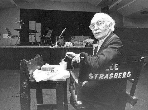 Lee Strasberg, the "father of method acting in America". He revolutionized the art of acting by having a profound influence on performance in American theater and movies. From his base in New York, he trained several generations of theatre and film's most illustrious talents, including Anne Bancroft, Dustin Hoffman, Montgomery Clift, James Dean, Marilyn Monroe, Julie Harris, Paul Newman, Al Pacino, Robert De Niro and director Elia Kazan. Theater Teacher, Julie Harris, Drama Education, Theatre Education, Lee Strasberg, Acting Lessons, The Godfather Part Ii, Acting School, A Streetcar Named Desire