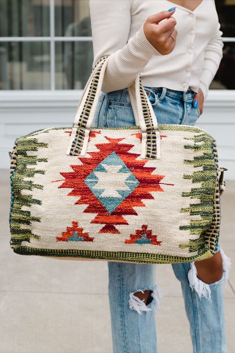 It's time to update your travel bags, and what better way to do it than with our Aztec inspired duffel collection! Our new tan and multicolored Aztec inspired duffel is just the ticket for your next vacation. Duffel Bags, Aztec Pattern, Pretty Patterns, Aztec Print, Green Bag, Burgundy Red, Duffel Bag, Tan Brown, Free Giveaway