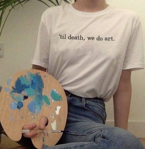 Art Shirt, A Woman, Paint, Art