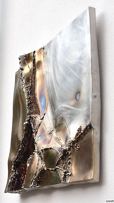 Liquid Metal Art, Metal Artworks, Metallic Art, Metal Ideas, Metal Art Wall, Metal Painting, Holography, Metal Art Decor, Glitter Wall