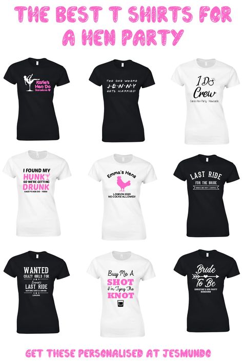 the best hen party t shirts Hen Party Shirts, Hen Party Fancy Dress Ideas, Hen Party T Shirts Ideas, Hen Do Tshirts Ideas, Hen Tshirt Ideas, Hen Party Tshirt Ideas, Hen Tshirts, Hen Party Tshirts, Hen Party T Shirts