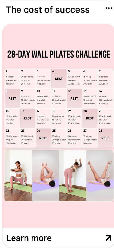 Pilates Wall Workout, Wall Pilates Workout Plan, Pilates Wall, Wall Pilates Workout, Pilates Workout Plan, Wall Pilates, Diet And Workout Plan, Pilates Challenge, Wall Workout