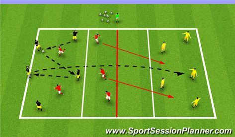 Football/Soccer Session Plan Drill (Colour): Over the River Speed Drills For Soccer, Futsal Training Drills, Individual Football Training Drills, Soccer Passing Drills Training, Football Passing Drills, Soccer Passing Drills, Soccer Practice Drills, Soccer Training Drills, Passing Drills