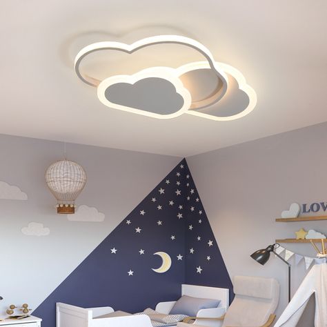 Pink Princess Room, Led Star Lights, Pink Ceiling, Ceiling Mounted Light, White Light Fixture, Modern Ceiling Lamps, Nursery Modern, Wood Artist, White Chandelier