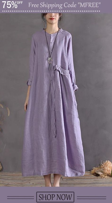 Stylish 2022 Linen Dresses Oversize Vintage Sundress Short Sleeve Maxi Dress Stylish Outfits Dresses, Sundress Short, Sukienki Maksi, Womens Casual Suits, Vintage Sundress, Short Sleeve Maxi Dresses, Linnet, Fashion Dresses Casual, Modest Fashion Outfits