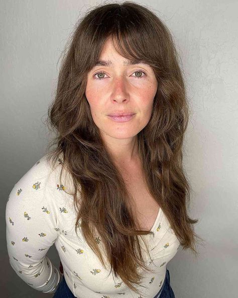 Long Hair With Fringe Over 40, 30 Yr Old Hairstyles For Women, Long Shag Haircut With Bangs Over 40, Brown Hair Women Over 40, Long Hair With Bangs And Layers Over 40, 40 Year Old Hairstyles 2023, Long Hair In 40s, Long Hair In Your 40's, Long Hairstyles Over 40 New Looks