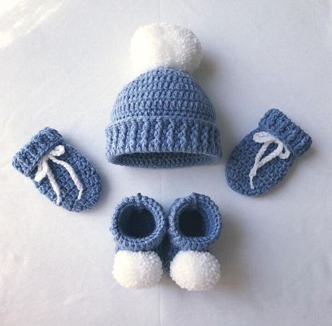 Back in stock due to popular demand, the cute little newborn set is the latest addition to my #etsy shop: Denim Blue Baby Gift Set, Baby Crochet Hat, Baby Crochet Booties, Crochet Baby Mittens, Baby Photo Prop, Baby Shower Gift, Pregnancy Reveal Baby Crochet Booties, Baby Mittens Pattern, Crochet Hat Baby, Baby Crochet Hat, Crochet Baby Mittens, Crochet Baby Cap, Baby Gloves, Crochet Baby Booties Pattern, Crochet Baby Beanie