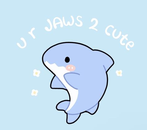 Anime Procreate, Cute Art Drawings, Artistic Wallpaper, Cute Shark, Kawaii Art, Cute Design, Cute Crafts, Cute Doodles, Illustration Drawing