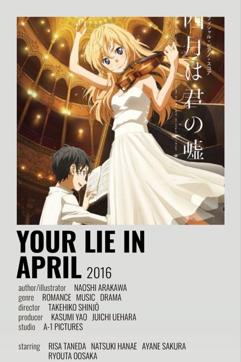 Your Lie in April Minimalist Poster! Thank You for 1k ❗️ Doctor Elise The Royal Lady With A Lamp, Anime Posters Minimalist, Anime Doctor, Underrated Anime, Anime Watchlist, Poster Polaroid, Top 5 Anime, Doctor Elise, Anime Minimalist Poster