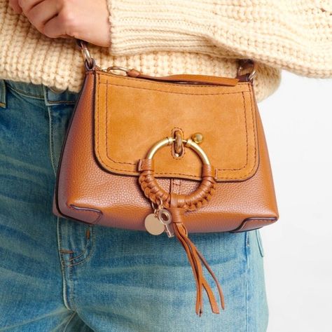 See By Chloé Joan Mini Crossbody Bag EUC See By Chloe Bag, Chloe Handbags, Chloe Bag, Mini Crossbody Bag, See By Chloe, Metal Logo, Mini Crossbody, Chloe, Crossbody Bag