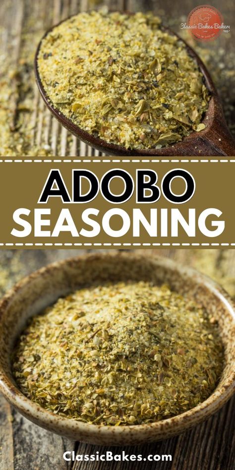 Adobe Seasoning Recipes, Sazon Seasoning Recipes, Mesquite Seasoning Recipe, Umami Seasoning Recipes, All Spice Recipe, Adobo Seasoning Recipe, Diy Spice Blends, Seasoning Salt Recipe, Chicken Seasoning Recipes