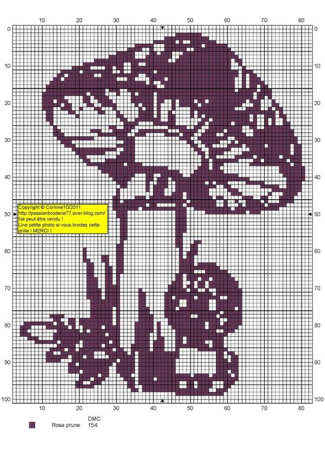 Filet Crochet Mushroom, Mushroom Knitting Chart, Mushrooms Crochet, Pixel Crochet Blanket, Colorwork Knitting Patterns, Fillet Crochet Patterns, Cross Stitch Fairy, Filet Crochet Charts, Crochet Mushroom