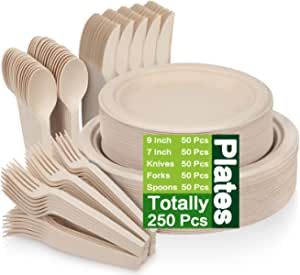 Compostable Utensils, Disposable Cutlery, I Do Bbq, Disposable Plates, Forks And Spoons, Camping Picnic, Party Plates, Plates Set, Utensil Set