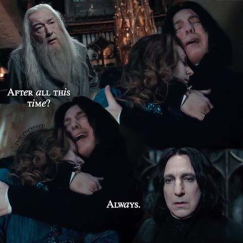 -After all this time? -Always Snape Always, Harry Potter Quotes Funny, Harry Potter Ron And Hermione, After All This Time Always, Always Harry Potter, Harry Potter Severus Snape, Lily Potter, Severus Rogue, Harry Potter Food